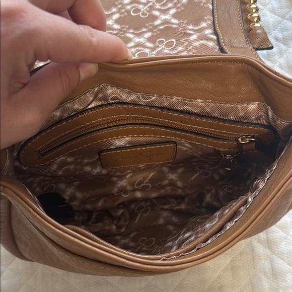 Jessica Simpson Brown Leather Crossbody Bag - Picture 3 of 6